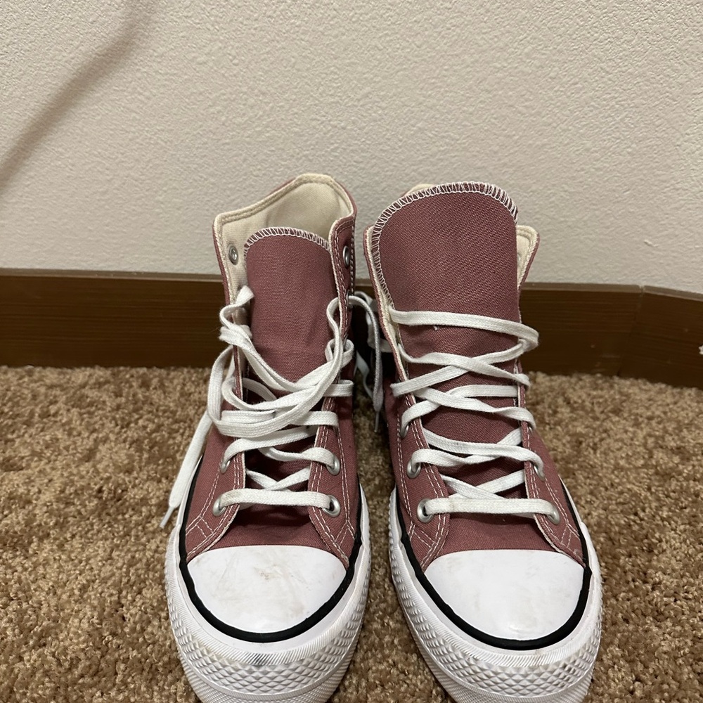 Pink High-Top Sneakers